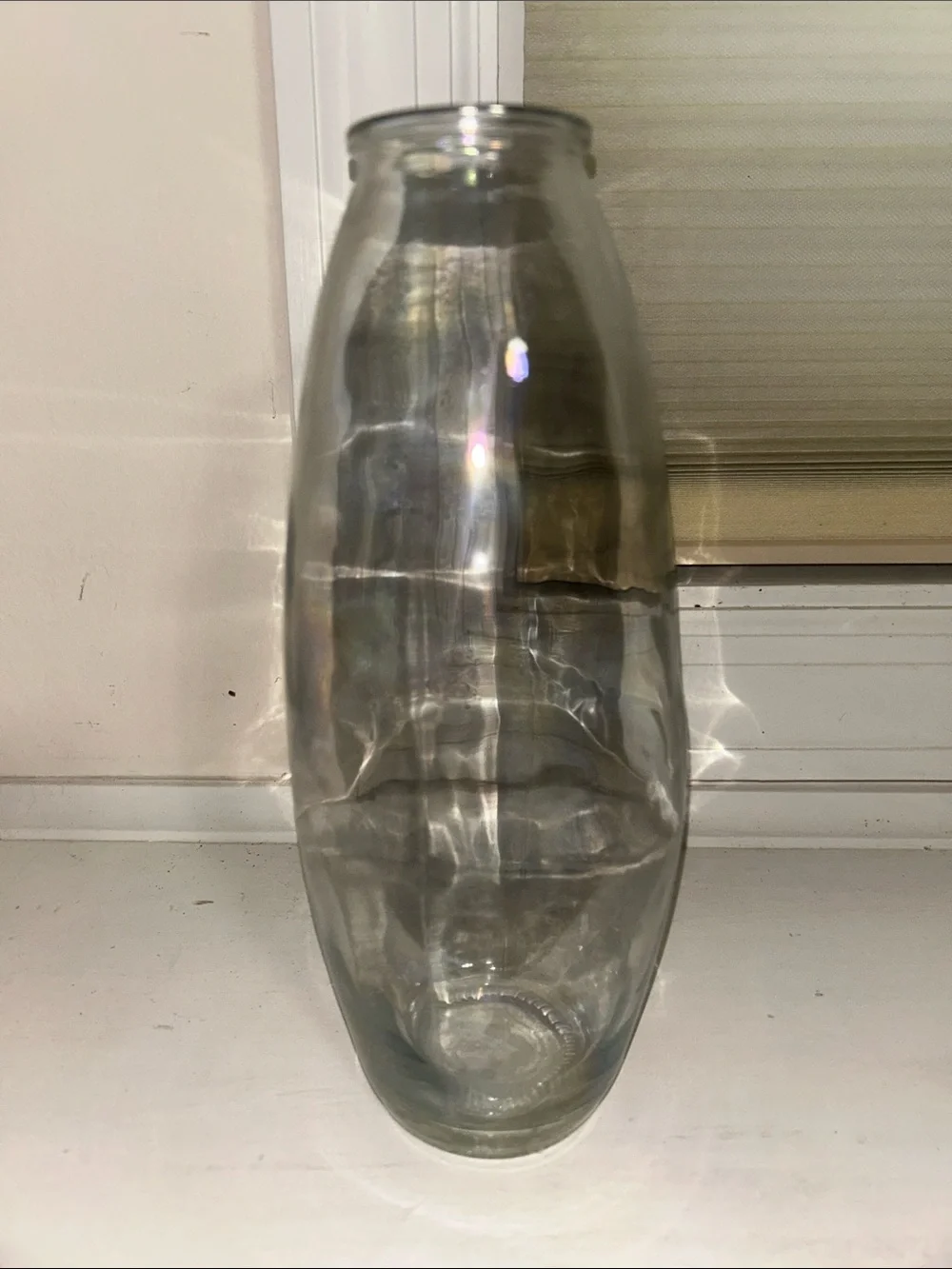 Clear Glass Decorative Vase for Home and Party Decorations